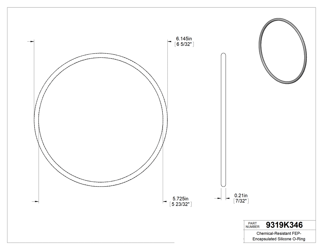 Technical drawing - 9319K346